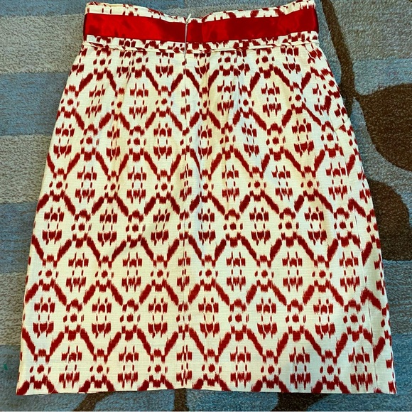 Antonio Melani Tribal Print Linen Blend Skirt - Picture 5 of 6